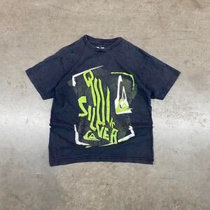 Quicksilver Black and green‎ graphic tee
